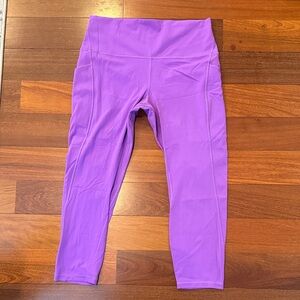 Lululemon 3/4 Purple Leggings size 12